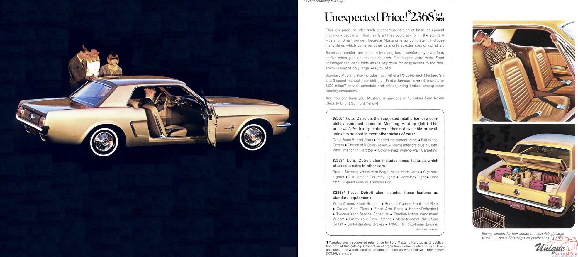 1964 Ford Mustang Brochure Page 1
